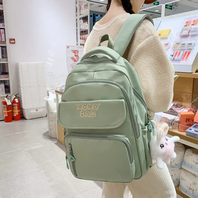 Yalu Nylon Backpack Unisex Multicolor-3