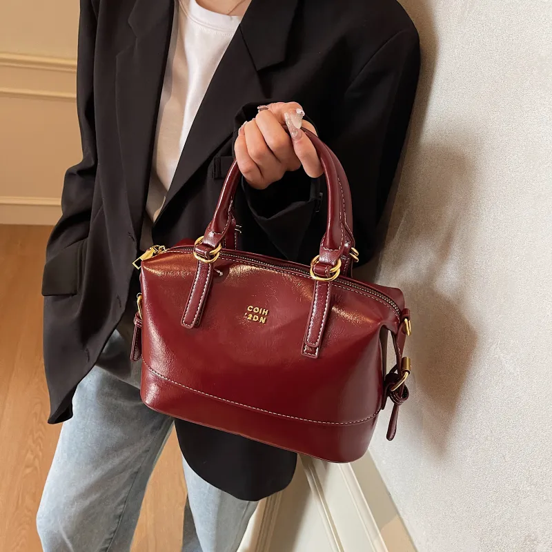 Yalu PU Shoulder Bag, Crossbody Bag, Handbag Regular Women's Black/Ecru & Coffee/Burgundy & Coffee-16
