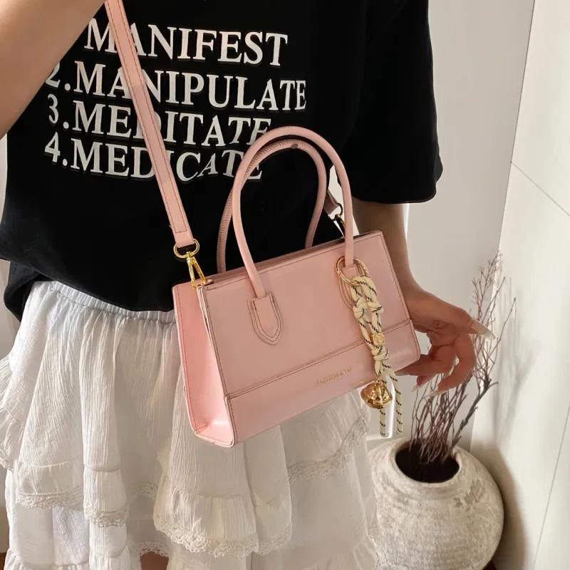 Yalu PU Shoulder Bag, Crossbody Bag, Handbag Regular Women's White/Black/Silver/Pink-23