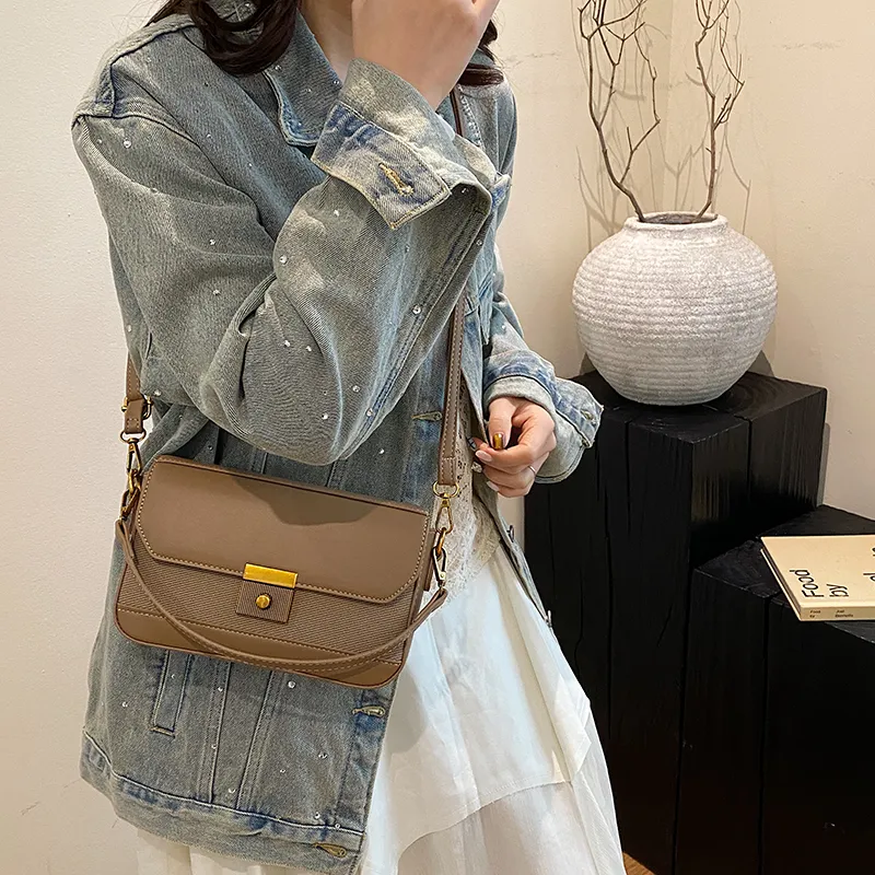 Yalu PU Shoulder Bag, Crossbody Bag Regular Women's Black/White/Brown/Gray/Khaki/Green-18