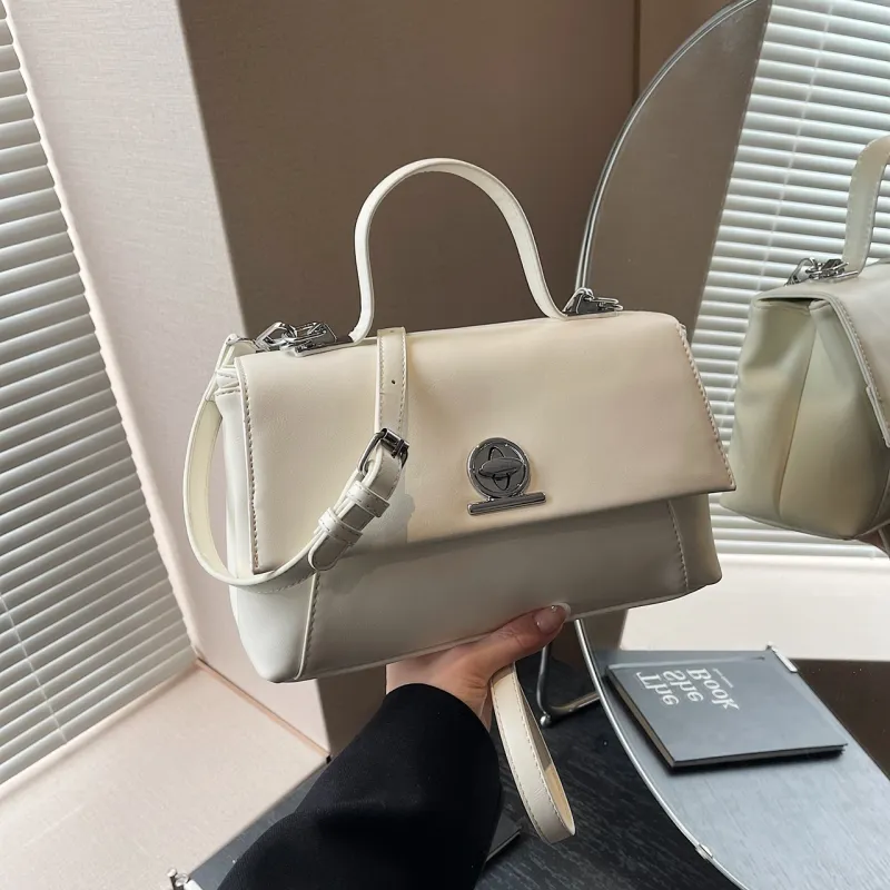 Yalu PU Handbag Women's Black/Light Brown/White/Khaki-16