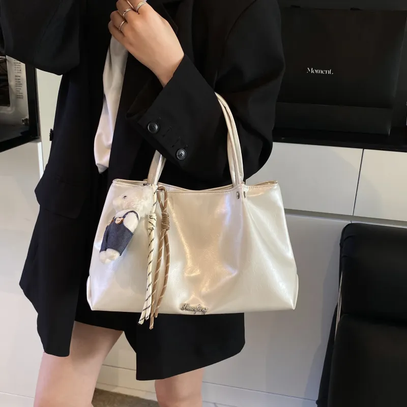 Yalu PU Shoulder Bag, Crossbody Bag, Handbag Regular Women's White/Silver/Black/Pink-2