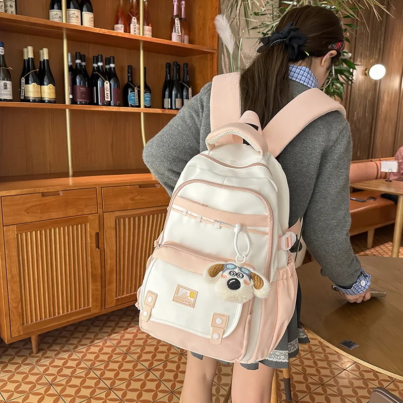 Yalu Nylon Backpack Regular Unisex Multicolor-21