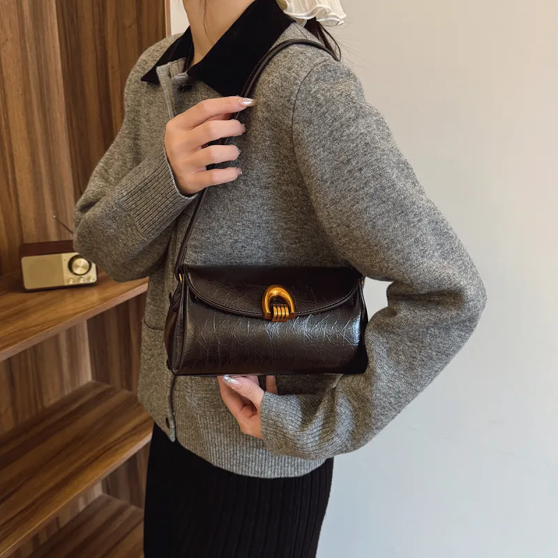 Yalu PU Portable Crossbody Bag, Shoulder Bag Regular Women's Black/Burgundy/Coffee-19