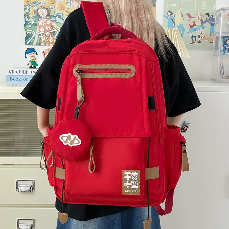 Yalu Nylon Backpack Unisex Multicolor-18