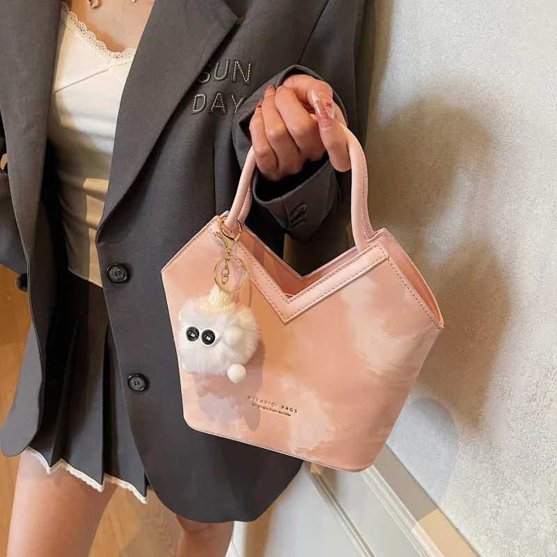 Yalu PU Handbag, Shoulder Bag, Crossbody Bag Regular Women's Blue/Brown/Pink/Gray/Black-11