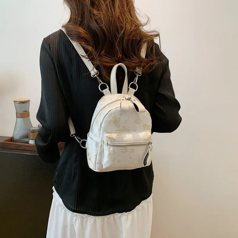 Yalu Oxford Backpack Women's Silver/Ecru-9