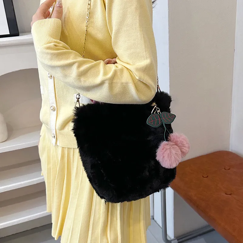 Yalu Plush Handbag Women's Multicolor-12
