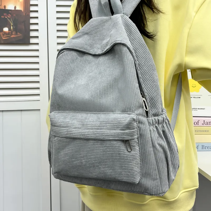 Yalu Corduroy Backpack Women's Multicolor-21