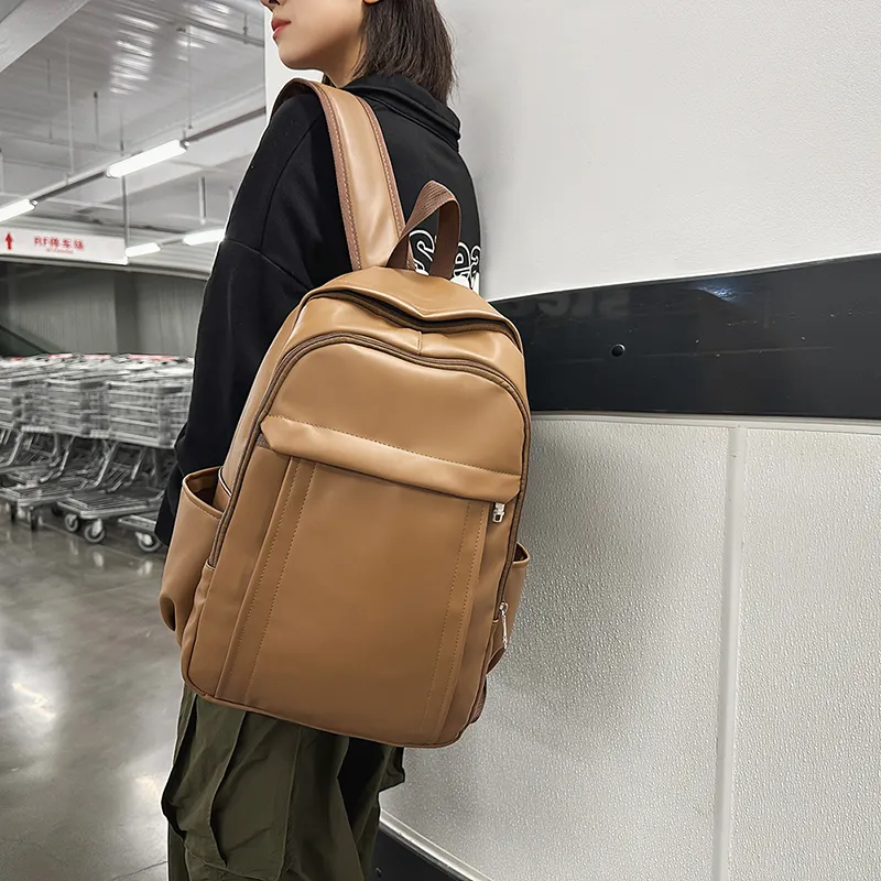 Yalu PU Backpack Men's Ecru/Gray/Black/Khaki-18