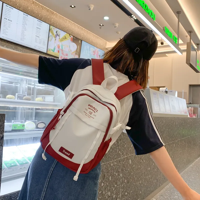 Yalu Nylon Backpack Unisex Multicolor-15