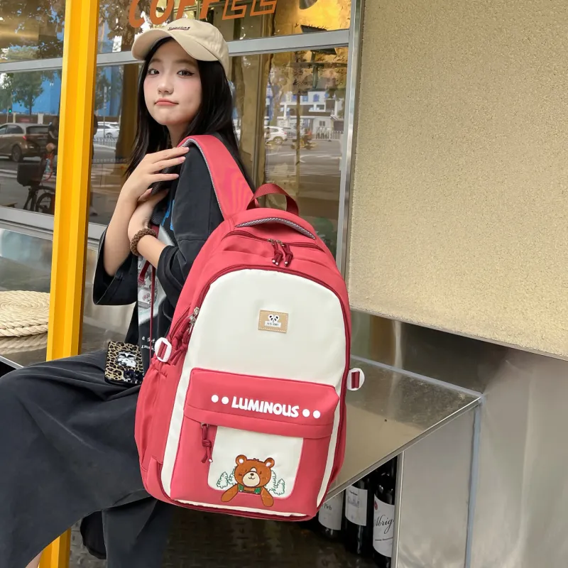 Yalu Composite Cloth Backpack Unisex Multiple Colors-2