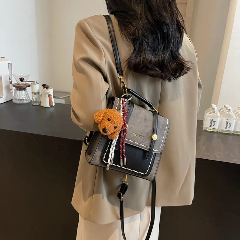 Yalu PU Backpack Regular Women's Yellow Brown/Ecru/Black/Coffee/Blue/Pink-5