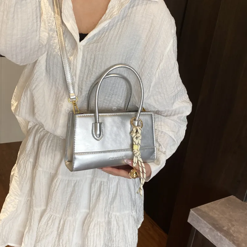 Yalu PU Shoulder Bag, Crossbody Bag, Handbag Regular Women's White/Black/Silver/Pink-18