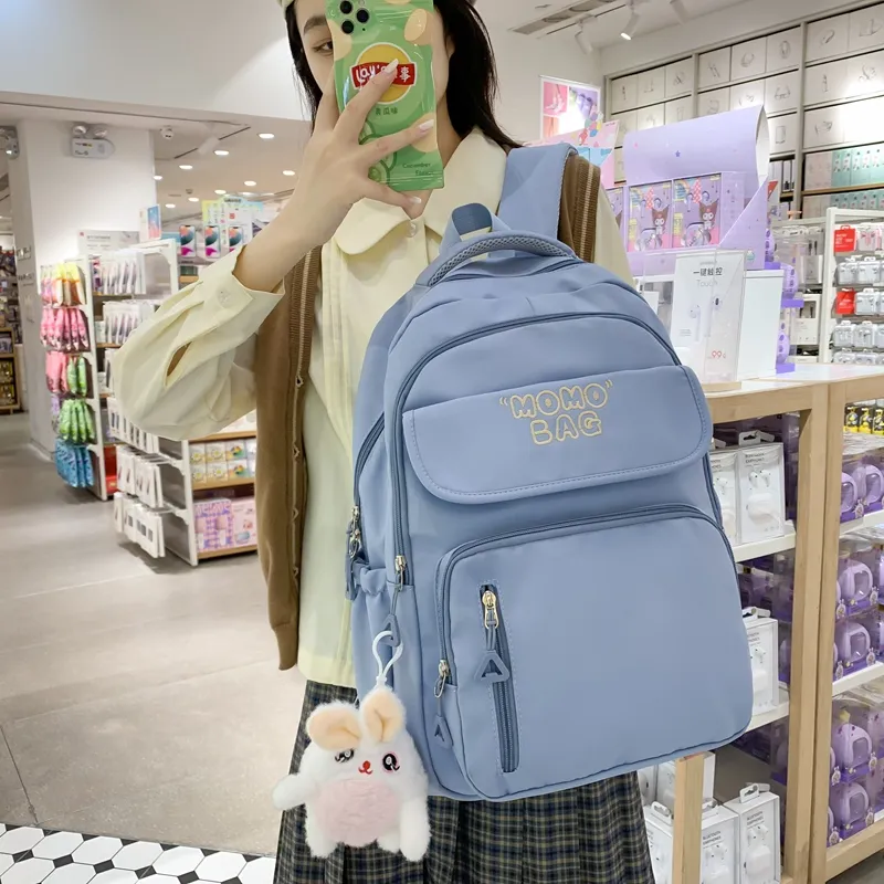 Yalu Nylon Backpack Unisex Multicolor-11