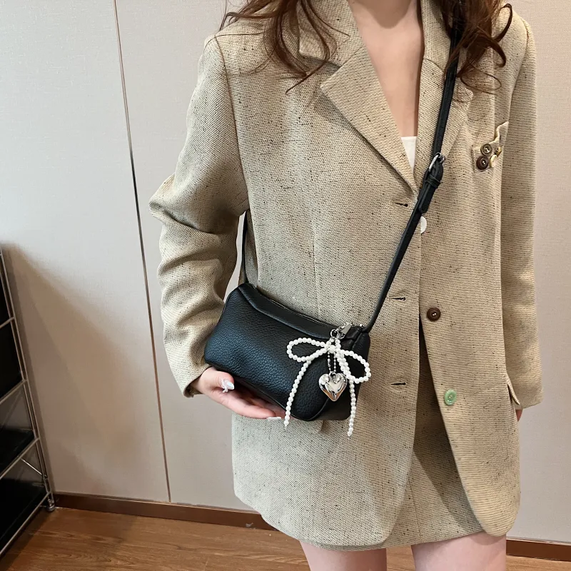 Yalu PU Crossbody Bag, Shoulder Bag Regular Women's Silver/Black/Red/Ecru-15