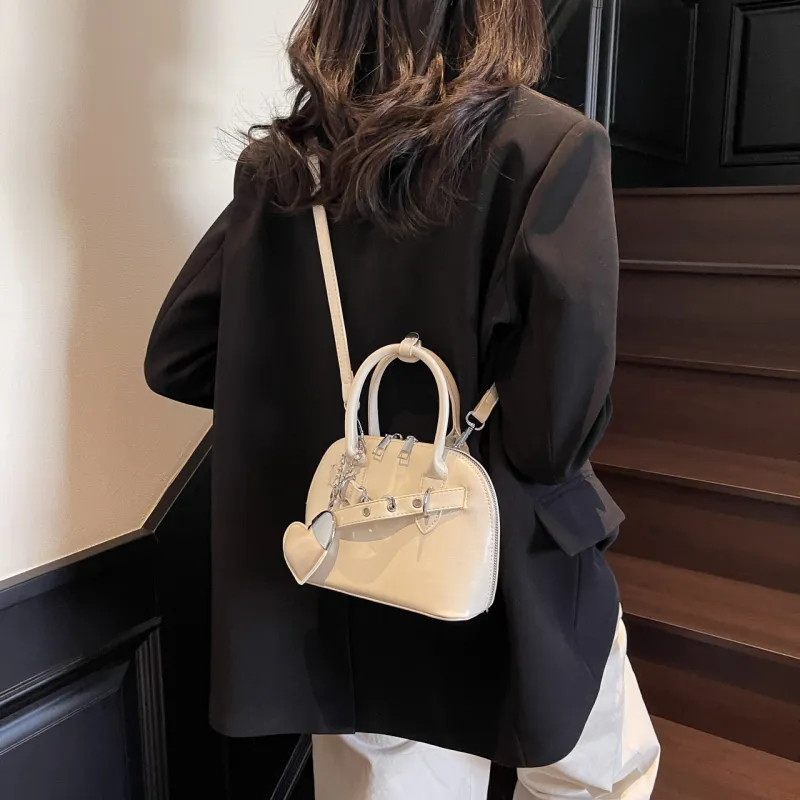 Yalu PU Shoulder Bag, Crossbody Bag, Handbag Regular Women's Black/Light Pink/Ecru/Light Blue-18