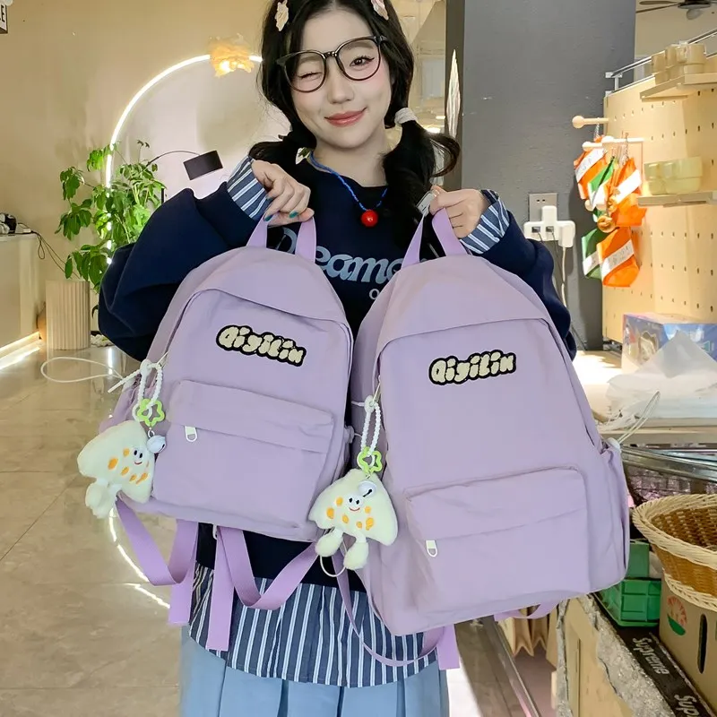 Yalu Nylon Backpack Unisex Multicolor-10
