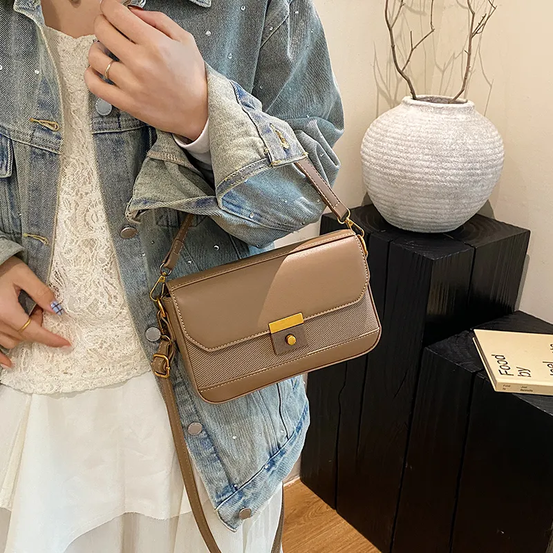 Yalu PU Shoulder Bag, Crossbody Bag Regular Women's Black/White/Brown/Gray/Khaki/Green-20
