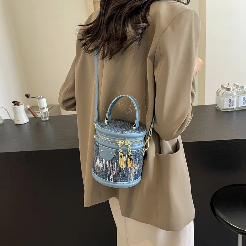 Yalu PU Shoulder Bag, Handbag Regular Women's White/Black/Blue-16