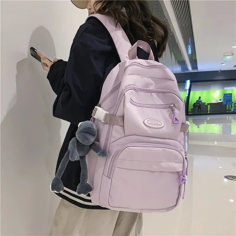 Yalu Nylon Backpack Regular Unisex Multicolor-22