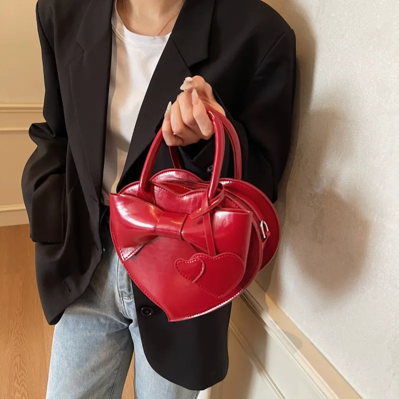Yalu PU Shoulder Bag, Crossbody Bag, Handbag Regular Women's Black/Ecru/Burgundy/Pink-18