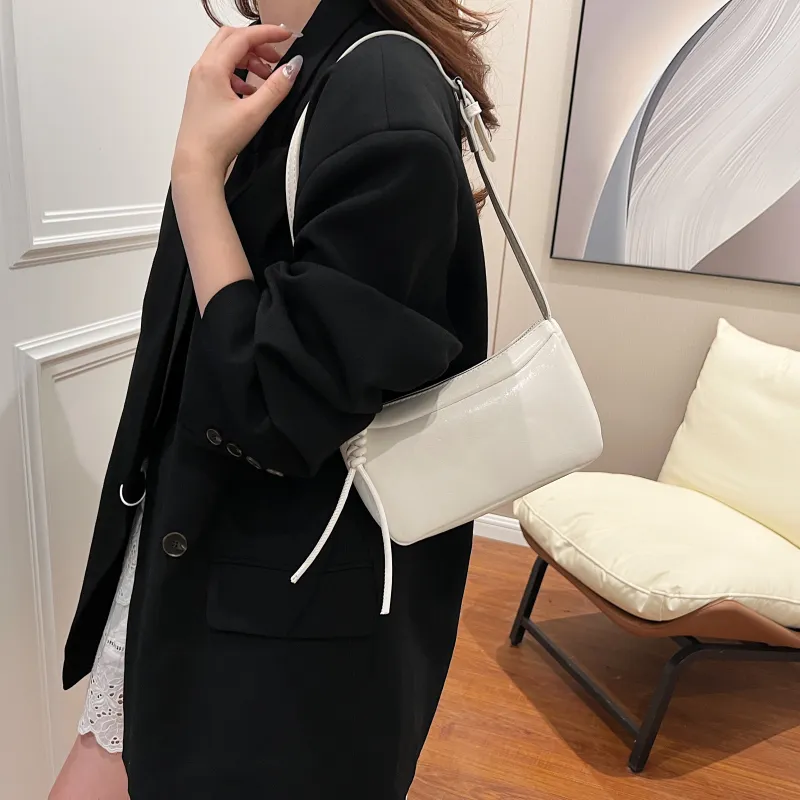 Yalu PU Shoulder Bag, Crossbody Bag Regular Women's Silver/Ecru/Black/Red-13
