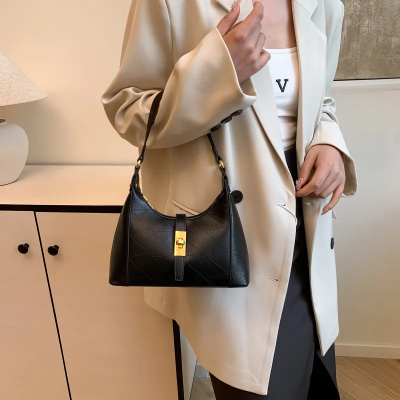 Yalu PU One Shoulder Handbag Crossbody Bag Regular Women's White/Pink/Green/Khaki/Black/Dark Khaki-39