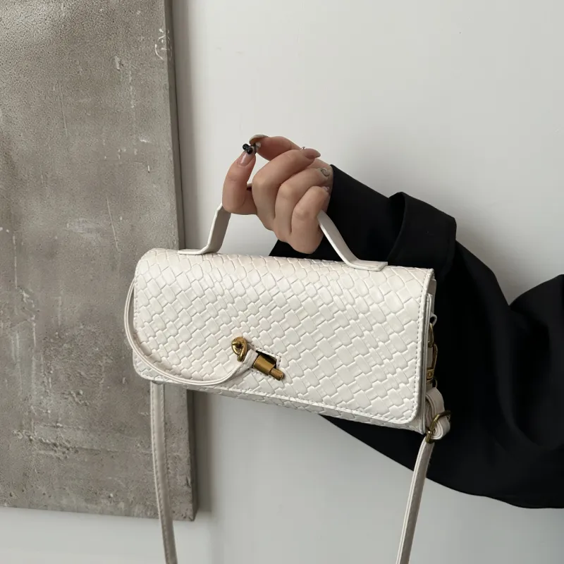 Yalu PU Shoulder Bag, Crossbody Bag, Handbag Regular Women's White/Black/Red-2