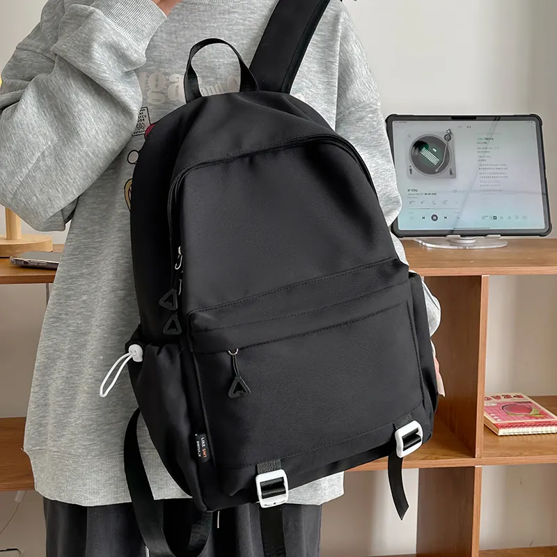 Yalu Nylon Backpack Unisex Black/Red/White/Khaki-4