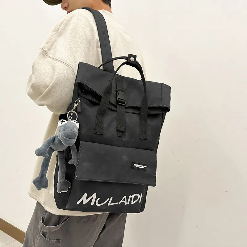Yalu Nylon Backpack Unisex Multicolor-10