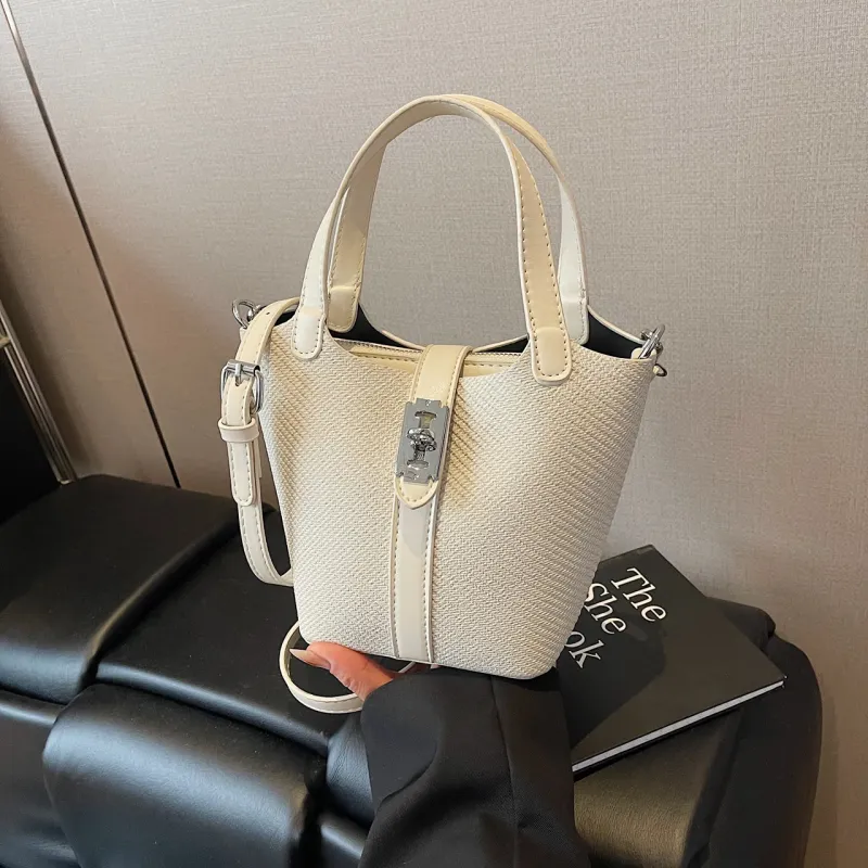 Yalu PU Bucket Bag, Shoulder Bag, Crossbody Bag, Handbag Regular Women's Black/Brown/Khaki/White-27