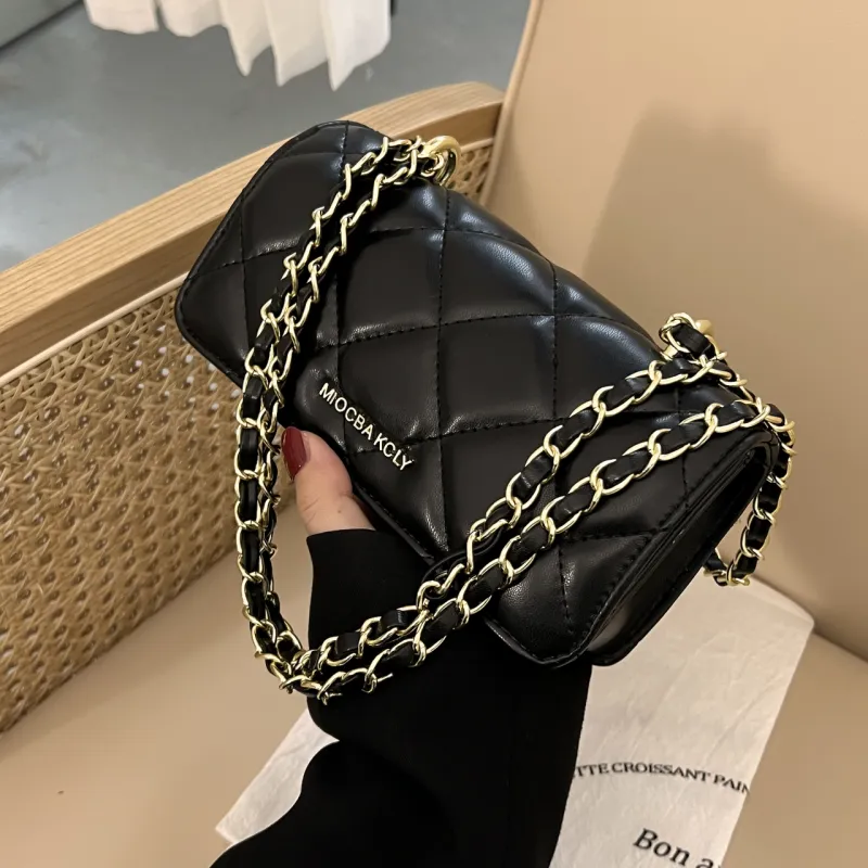 Yalu PU Material Shoulder Bag Regular Women's Ecru/Black/Green/Pink-3
