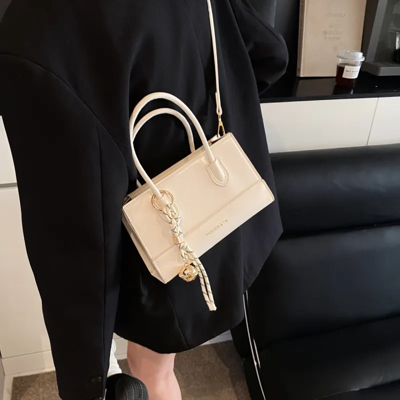 Yalu PU Shoulder Bag, Crossbody Bag, Handbag Regular Women's White/Black/Silver/Pink-5