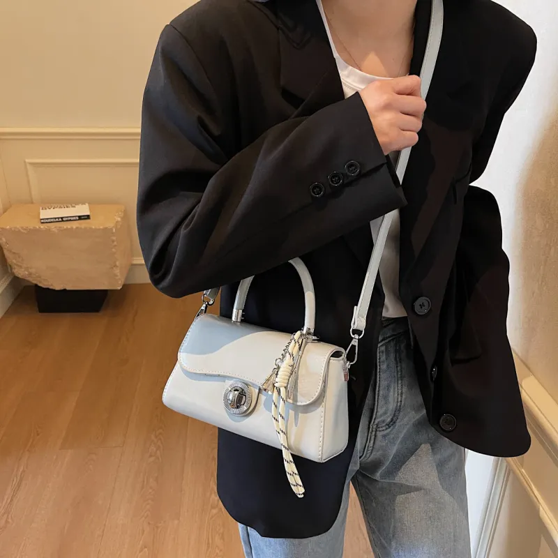 Yalu PU Handbag, Shoulder Bag, Crossbody Bag Regular Women's Black/Ecru/Coffee/Pink/Gray-23
