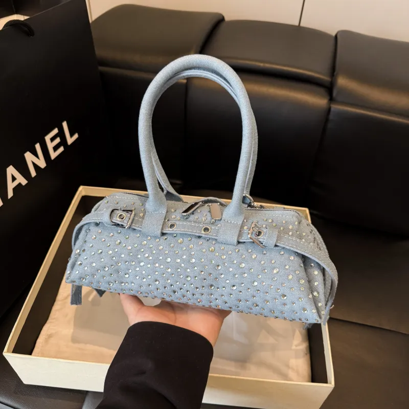 Yalu PU One Shoulder Handbag Women's Light Blue/Dark Blue/Black/Green-4