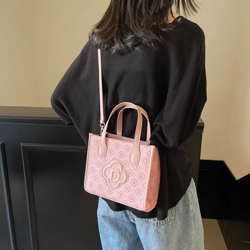 Yalu PU Shoulder Bag, Crossbody Bag, Handbag Regular Women's Black/Pink/Burgundy-11