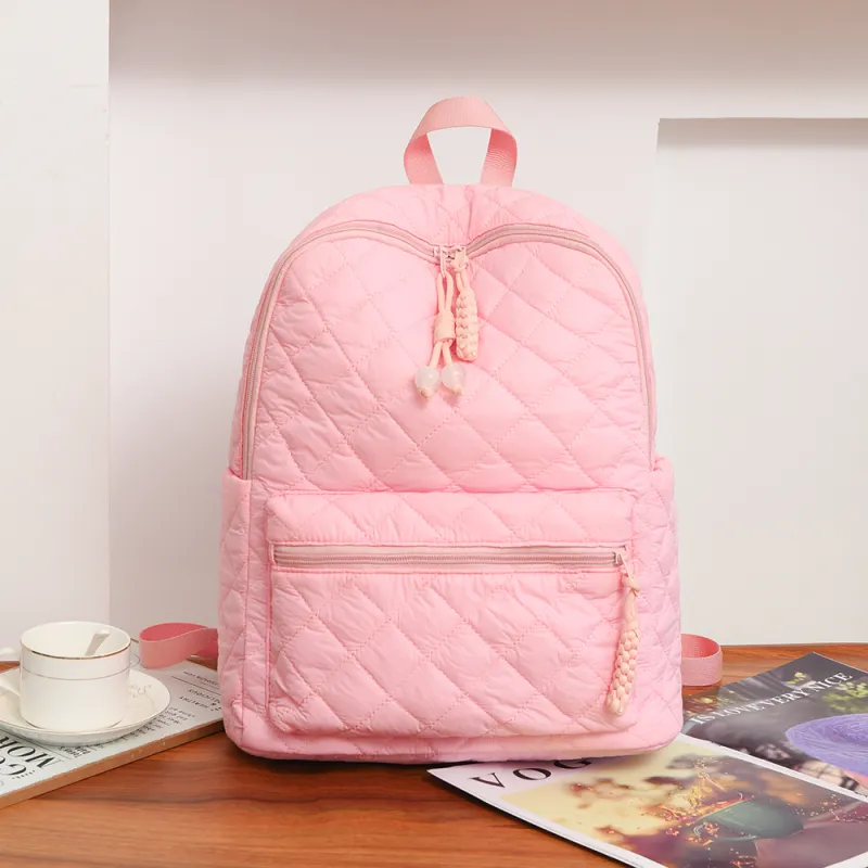 Yalu Water Repellent Fabric Backpack Women's White/Black/Red/Pink-15