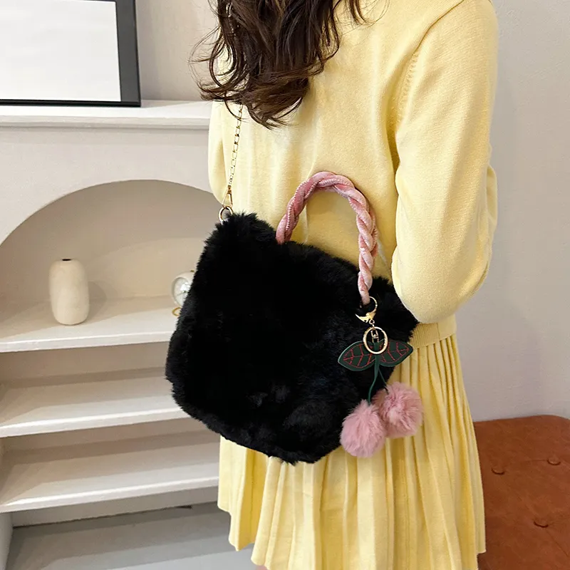 Yalu Plush Handbag Women's Multicolor-15