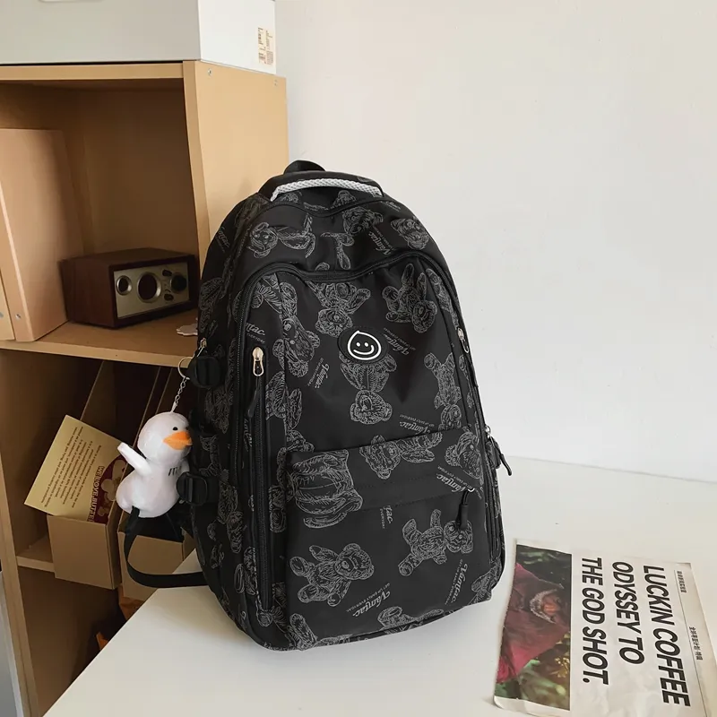 Yalu Nylon Backpack Regular Unisex Multicolor-4