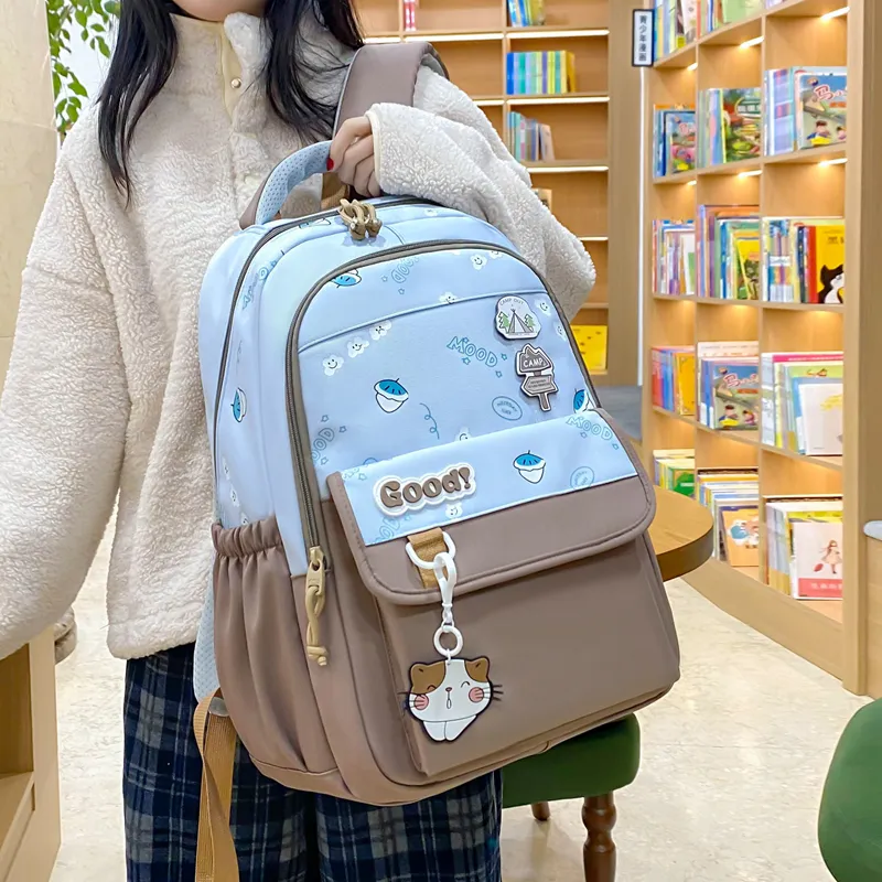 Yalu Nylon Backpack Regular Unisex Multicolor-26