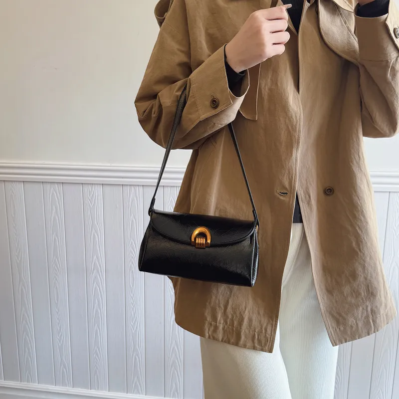 Yalu PU Portable Crossbody Bag, Shoulder Bag Regular Women's Black/Burgundy/Coffee-4