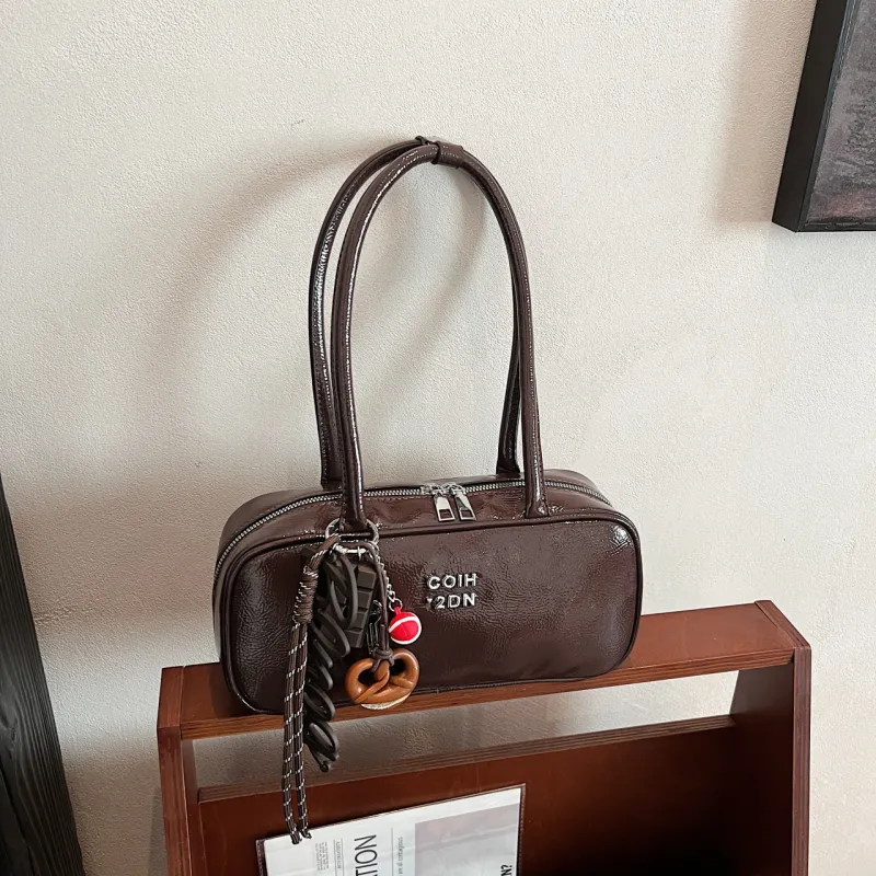 Yalu PU Handbag Shoulder Bag Regular Women's Black/Coffee/Brown-7