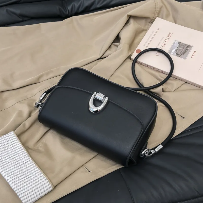 Yalu PU Crossbody Bag Shoulder Bag Regular Women's Black/White/Pink/Brown/Khaki-11