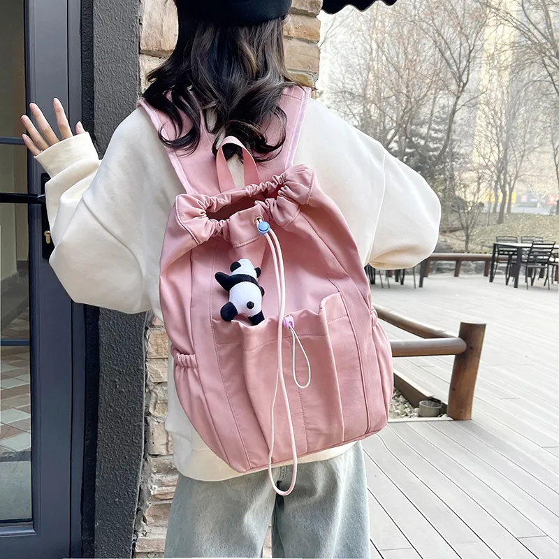 Yalu Nylon Backpack Regular Unisex Multicolor-2