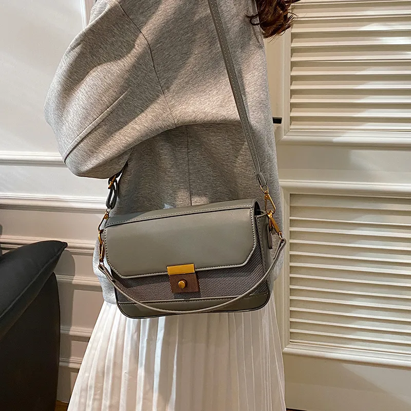 Yalu PU Shoulder Bag, Crossbody Bag Regular Women's Black/White/Brown/Gray/Khaki/Green-27