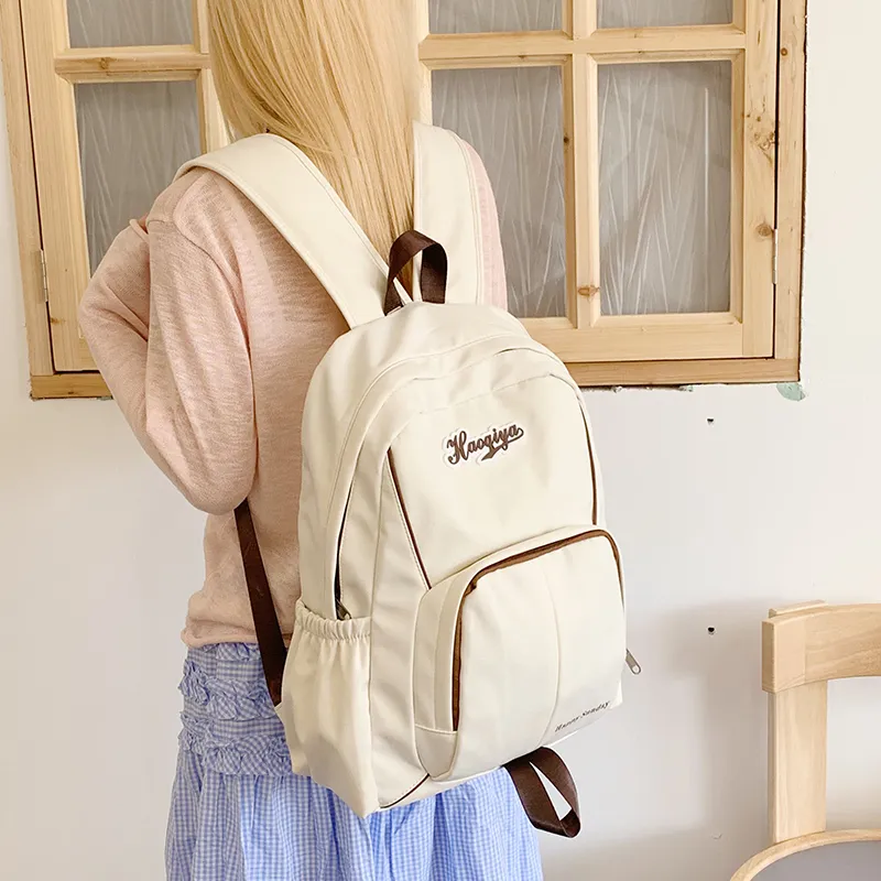 Yalu Nylon Fabric Backpack Unisex Multicolor-26