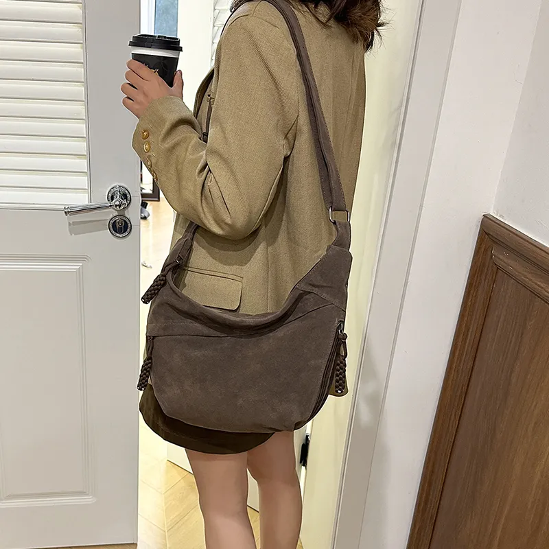 Yalu Suede Crossbody Bag, Shoulder Bag Regular Women's Multicolor-23