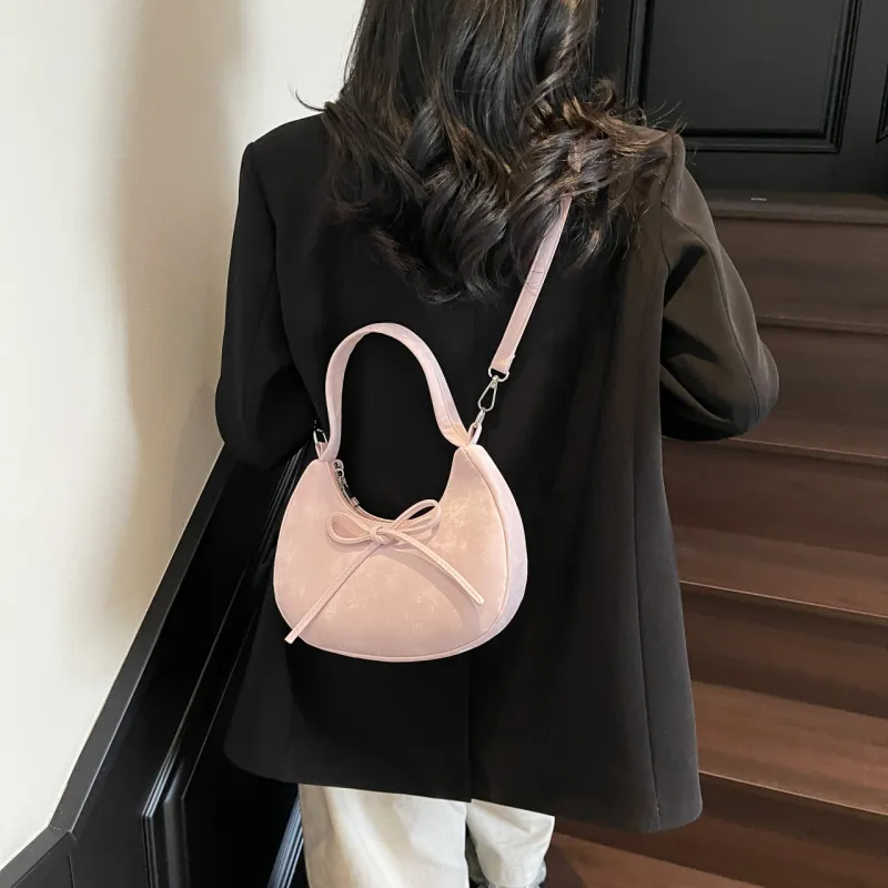 Yalu PU Shoulder Bag, Crossbody Bag, Handbag Regular Women's Black/Pink/Ecru/Silver/Blue-12