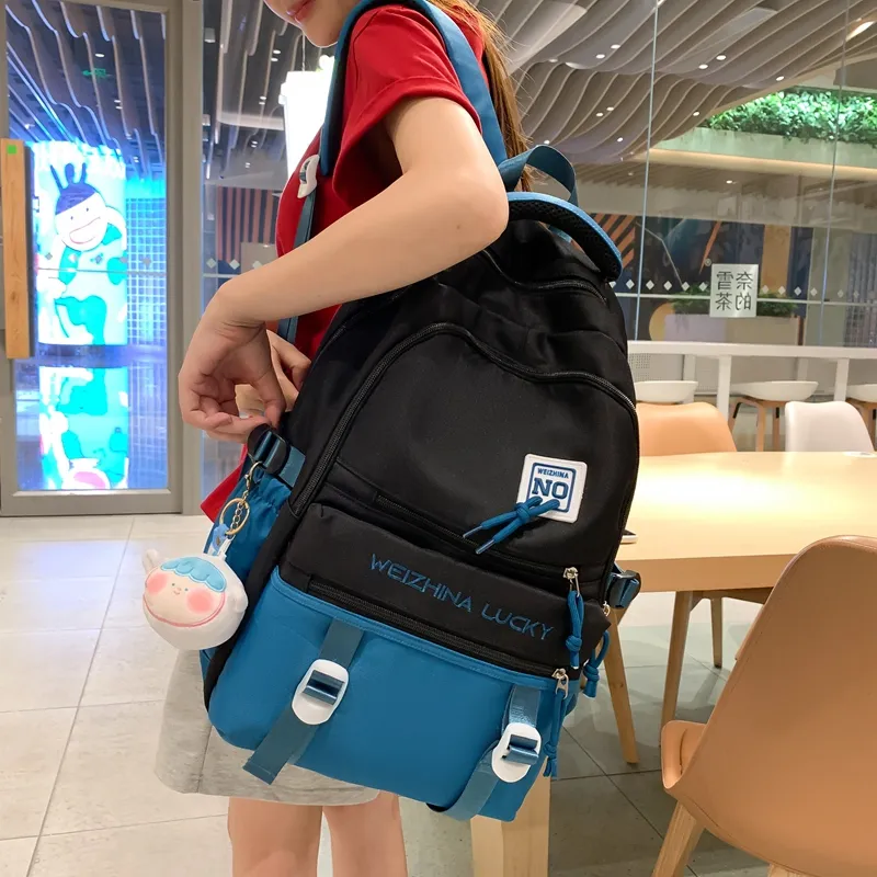 Yalu Nylon Backpack Unisex Multicolor-14